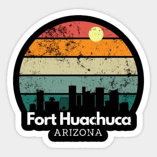 Fort Huachuca, Arizona // Vintage Sunset Skyline Sticker